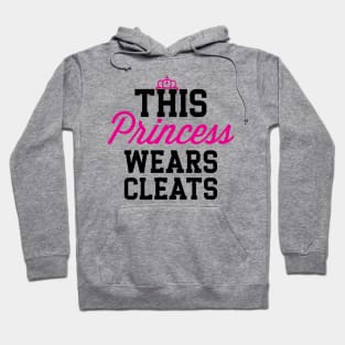 This Princess Wears Cleats' Sport Softball Hoodie